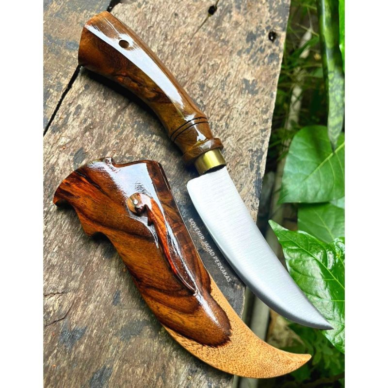 Pisau Dapur Seset Baja Per Sonokeling Super Tajam