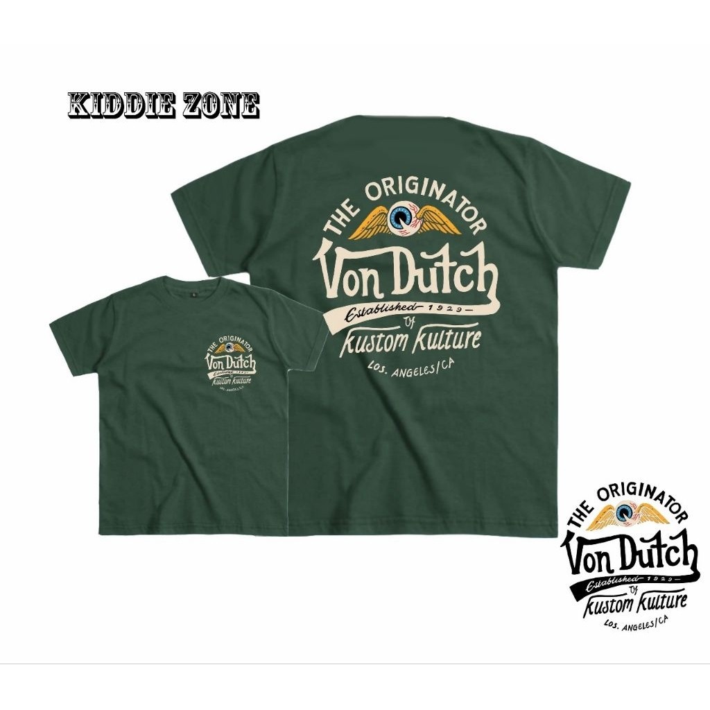 Baju Kaos Distro Anak Laki Laki Von Dutch Origanator/Kaos Distro Anak Combet 30s