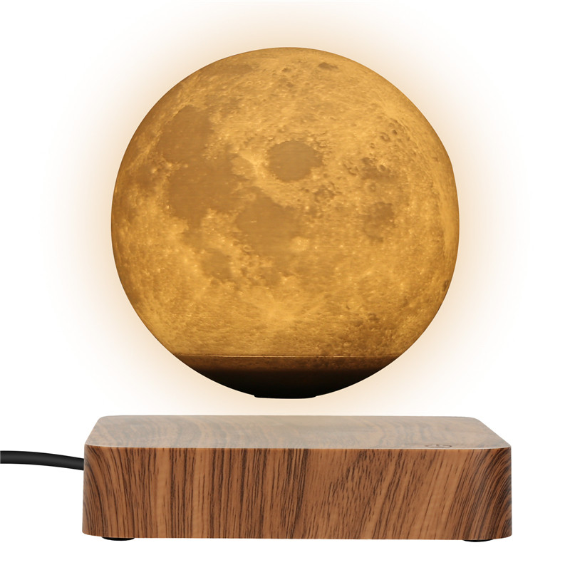 Moon Lamp Creative 3D Magnetic Levitation LED Night Light Rotating Moon Floating Lamp Home Decoratio