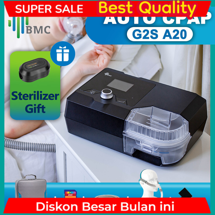 BMC G2S C20/A20 Auto CPAP Machine Automatic CPAP Ventilator Anti Snoring CPAP Machine with CPAP Mask