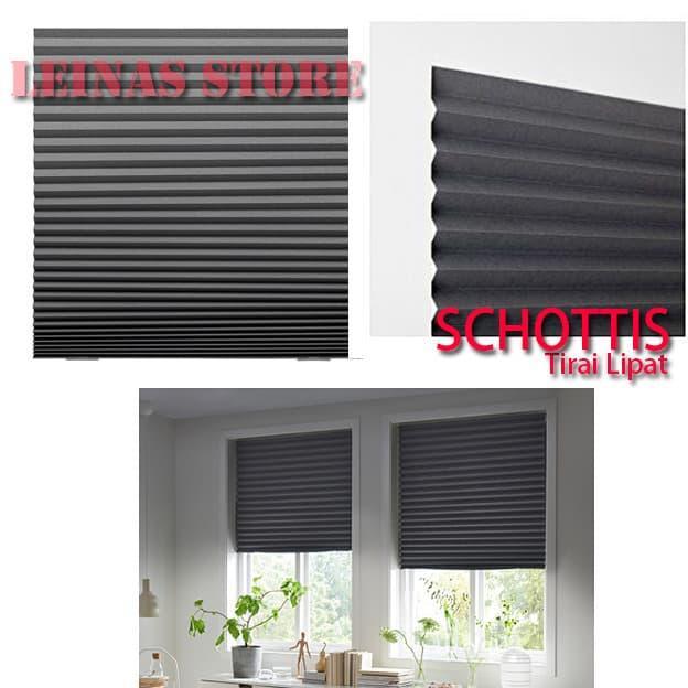 Livique Home Tirai Lipat Minimalis Langsung Tempel / Vertical Blind Abu abu Tua