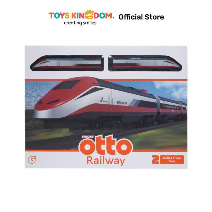 [Tia toys] Toys Kingdom Cruzer Otto Railway Set Bullet Train Two - Putih Mainan Anak Kids Train Toy 
