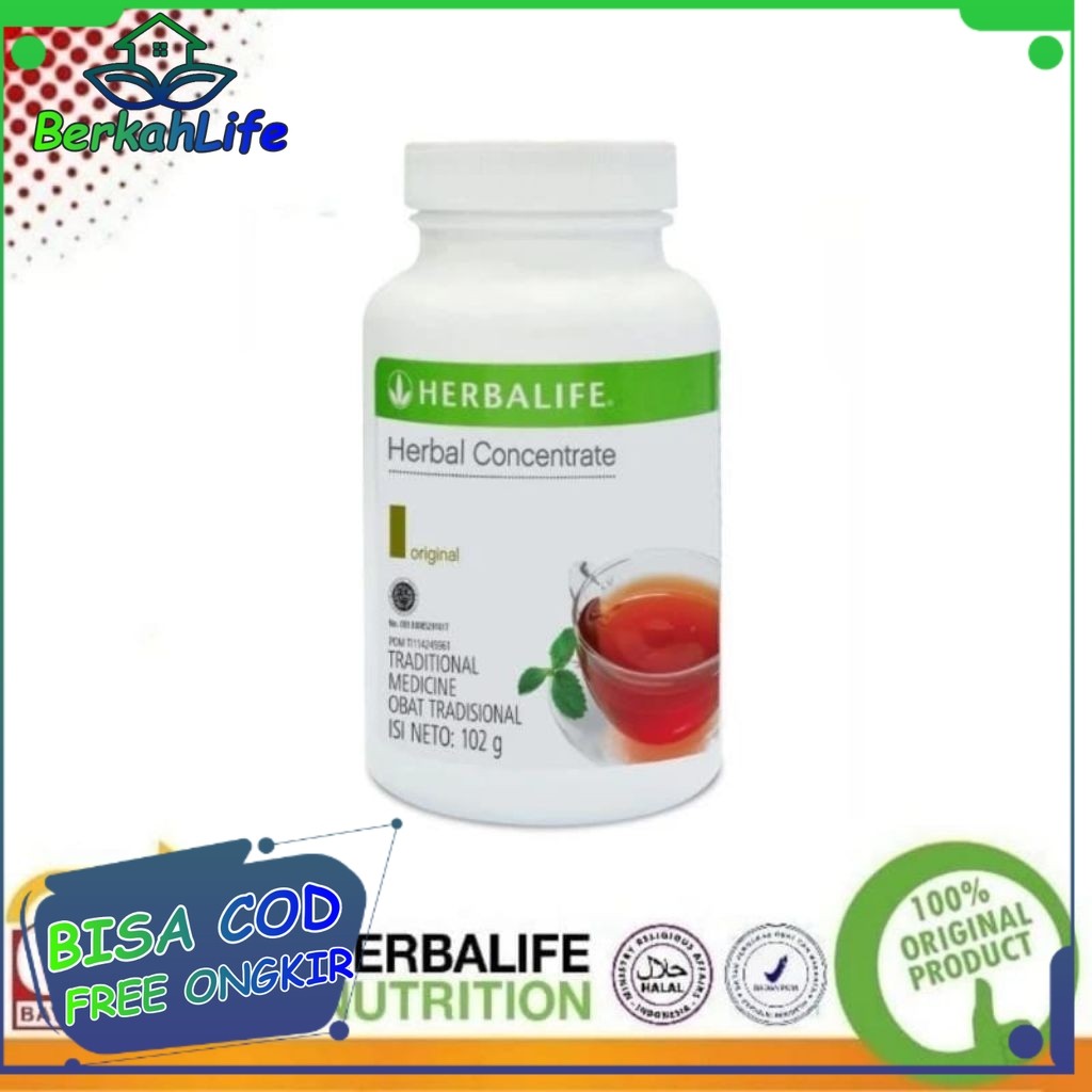 Teh Herbalife Teh Herbal 100% TEH HERBALIFE CONCRETE_ORIGINAL Pembakaran Lemak Penurun Berat Badan, 