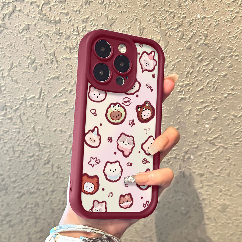 SS2842 Binatang kecil untuk case oppo A3X A3 A3s A16 A18 A38 A60 A54 A5s A15 A17 A17k A53 A57 A77s A