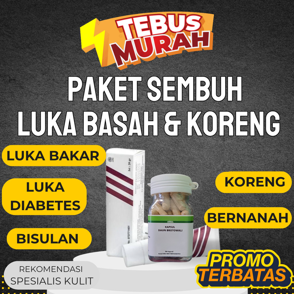 Super Hemat Salep Pengering Borok Luka Bernanah Basah Cacar Air Diabetes Korengan Koreng Ampuh