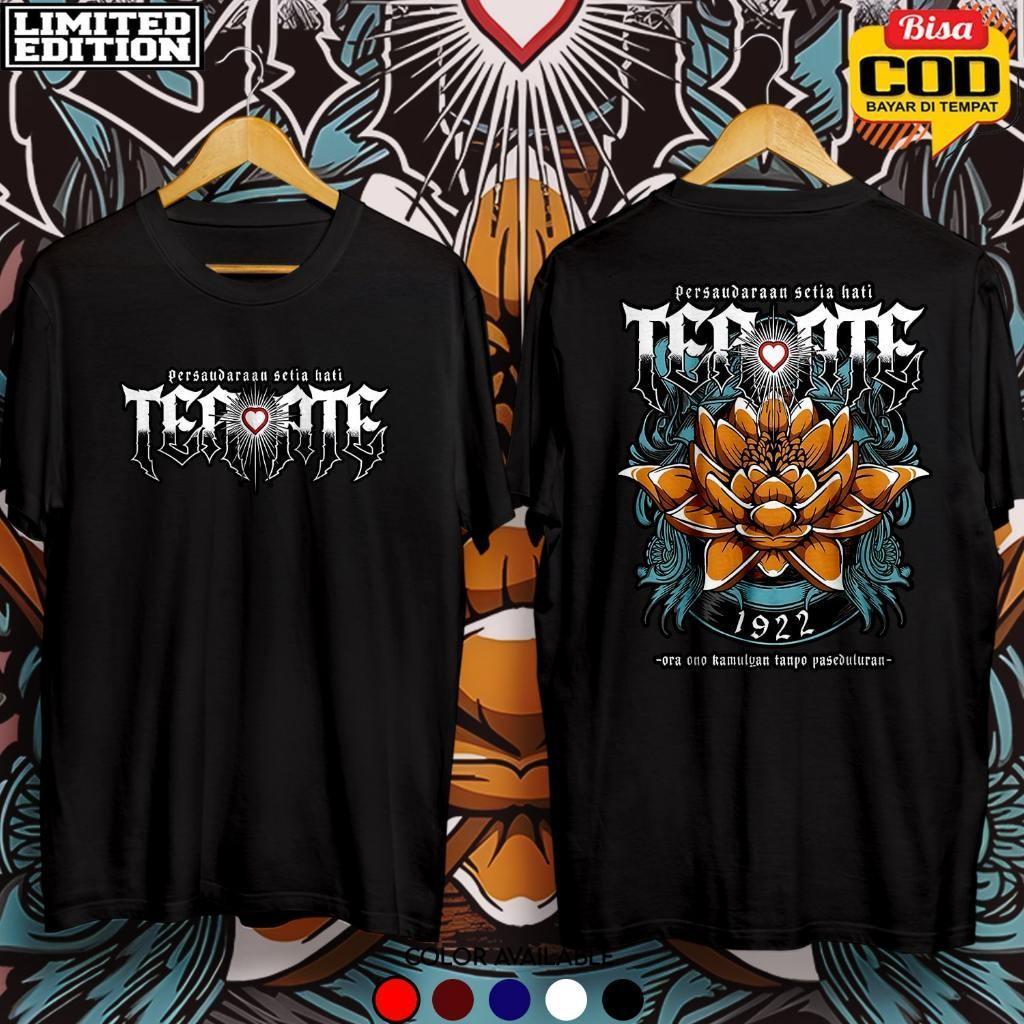 POSEIDON KAOS PSHT 1922 BUNGA TERATE PRIA SH TERATE Bahan 30s Sablon PRINTING DIGITAL Jahitan Kualit