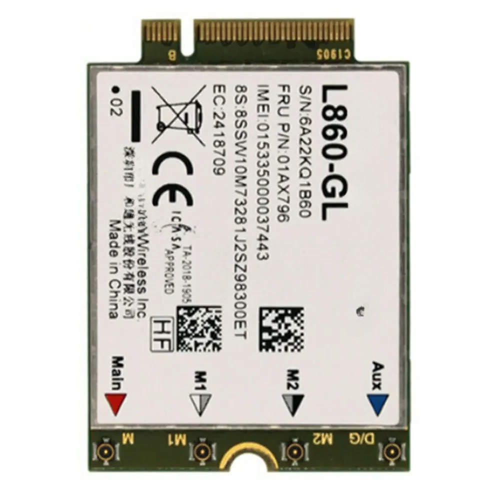 L860GL WWAN Card for fibocom  Thinkpad X1 Carbon 7th 8th X1 Yoga 4th T490 T14 P14s T15 T14s X13 P15s