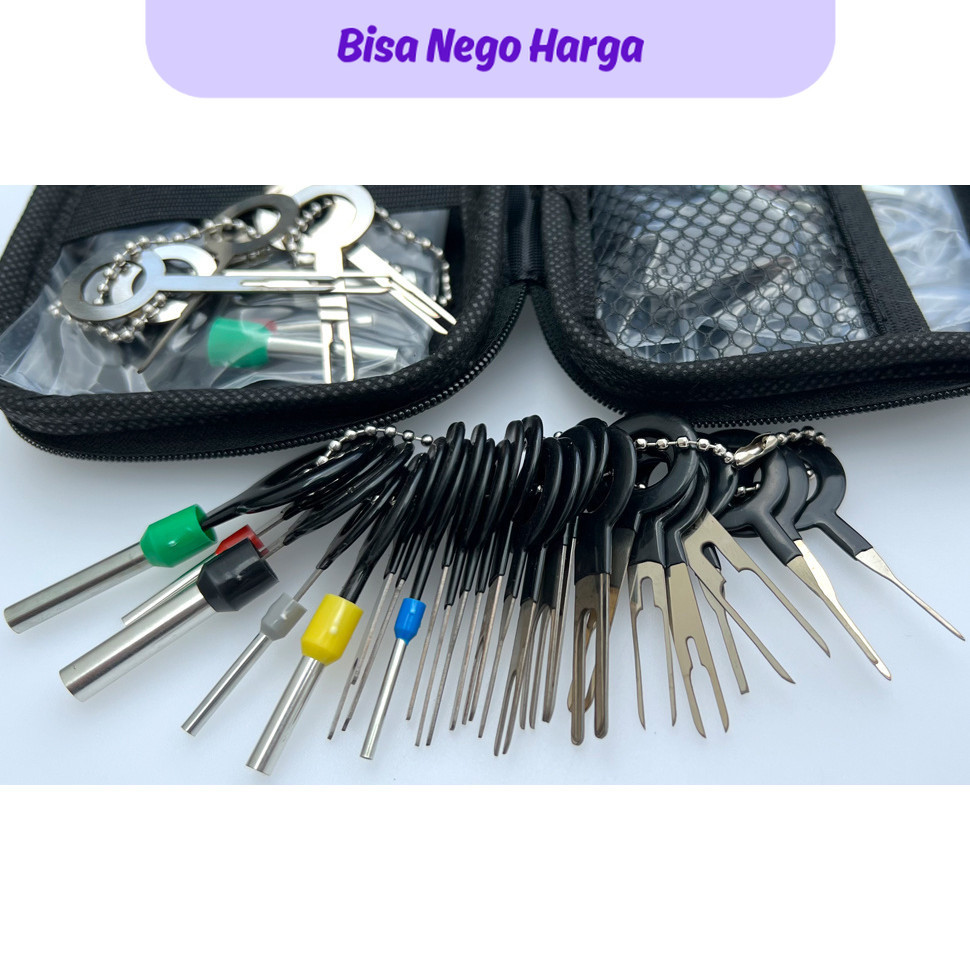 KKC 76pcs Car Terminal Removal Tool Kit Automobile Wire Ejector Kit for Car Pin Extractor Set Releas