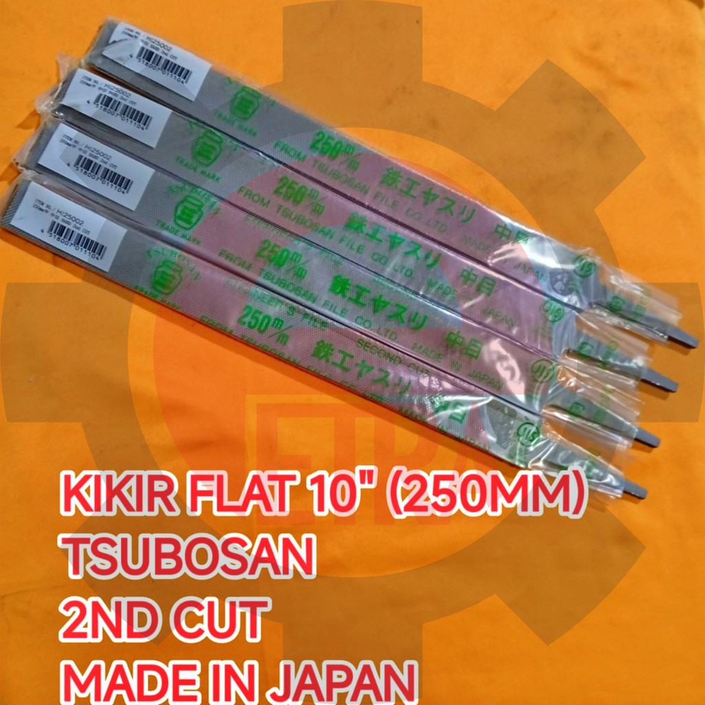 Kikir Besi 10" Flat Tsubosan Japan Smooth 2ND HI25002