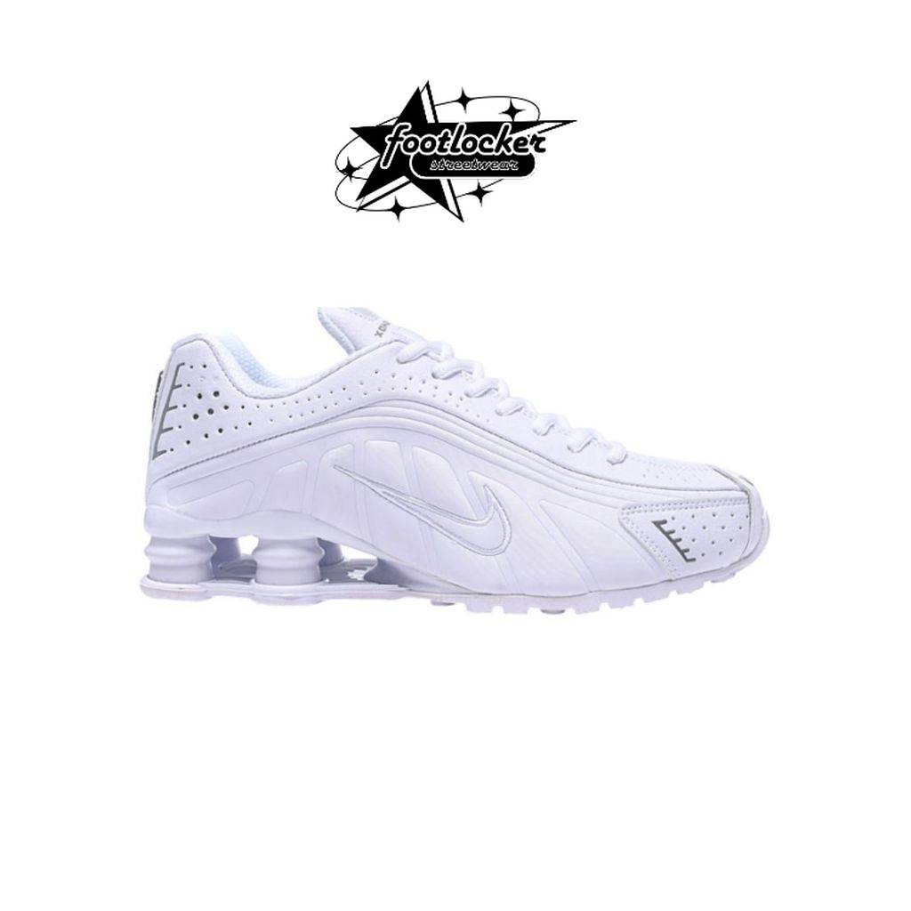 Sneakers Nike Shox R4 Triple White  original  Unisex