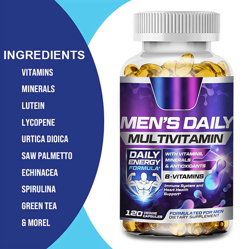 Multivitamin Pria Dewasa - Daya Tahan, Energi Vitalitas, 120 Kapsul dengan Kompleks Vitamin B CO3064