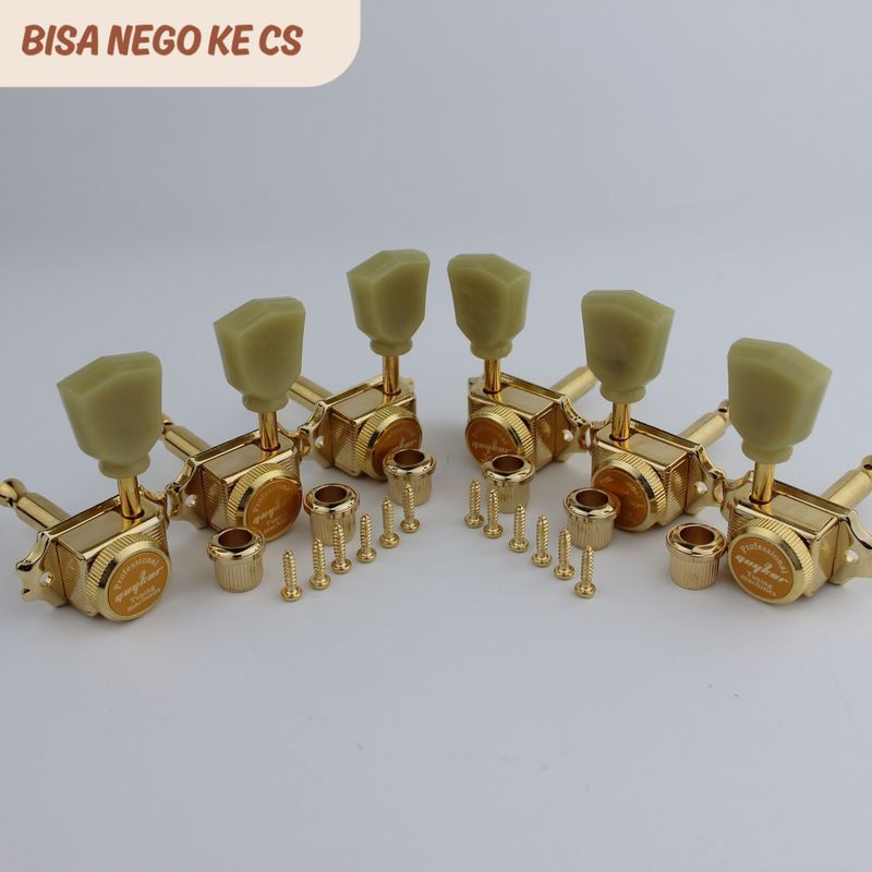 TB 3R3L Gold Vintage Deluxe Electric Guitar Machine Heads Tuning Pegs