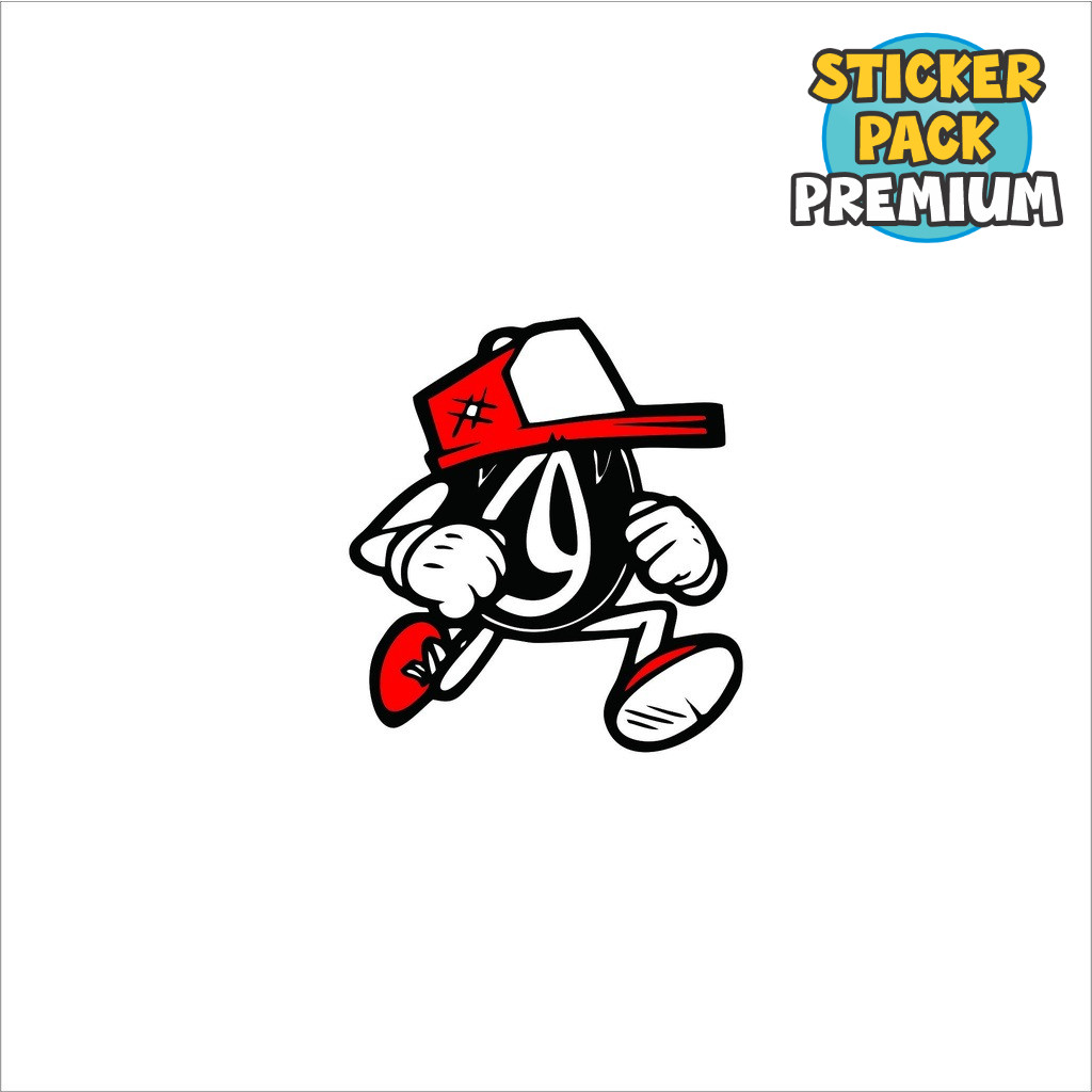 Stiker Sticker Brand Distro Case Phone crooz Logo Basic Aesthetic Pop Art helm tumblr dinding laptop