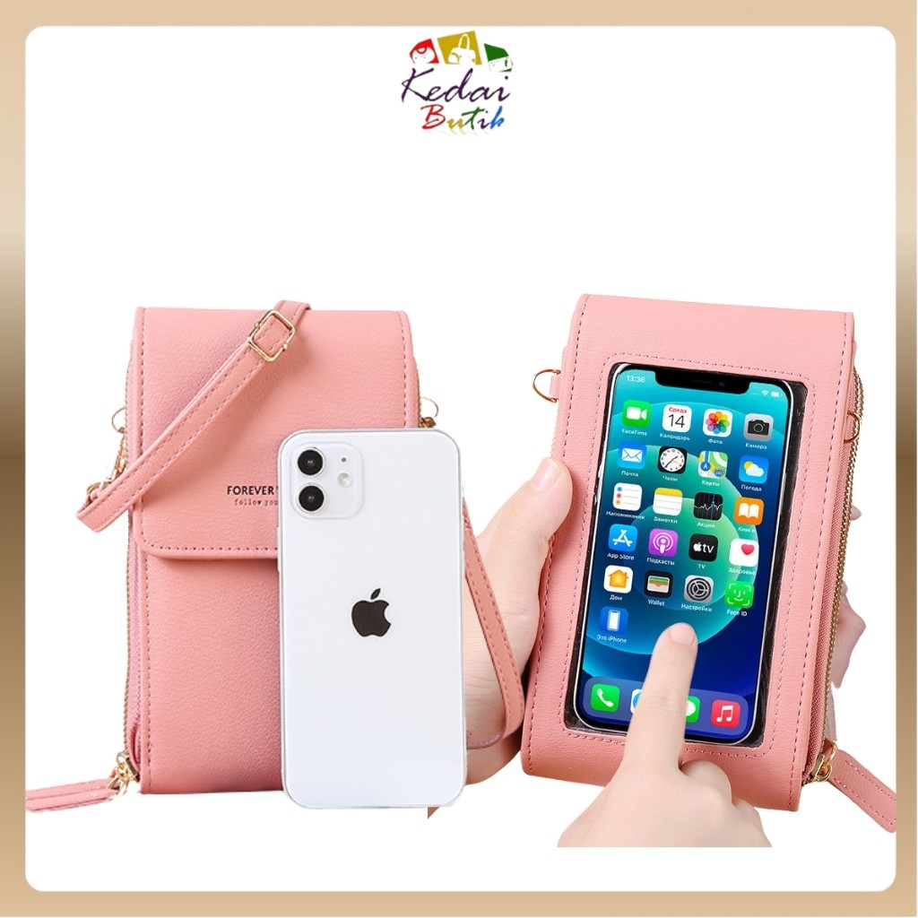 KEDAIBUTIK (382) Dompet HP Touchscreen FY / Touch Screen / Layar Sentuh ORI FOREVER YOUNG / Tas Bahu