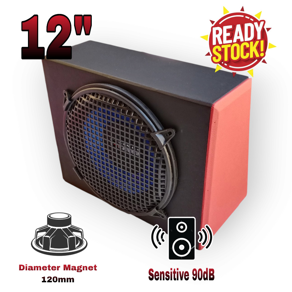 Paket Combo Speaker Subwoofer 12 Inch CM 1278 CARMAN 1278 Plus Box 12 Inch & Tutup