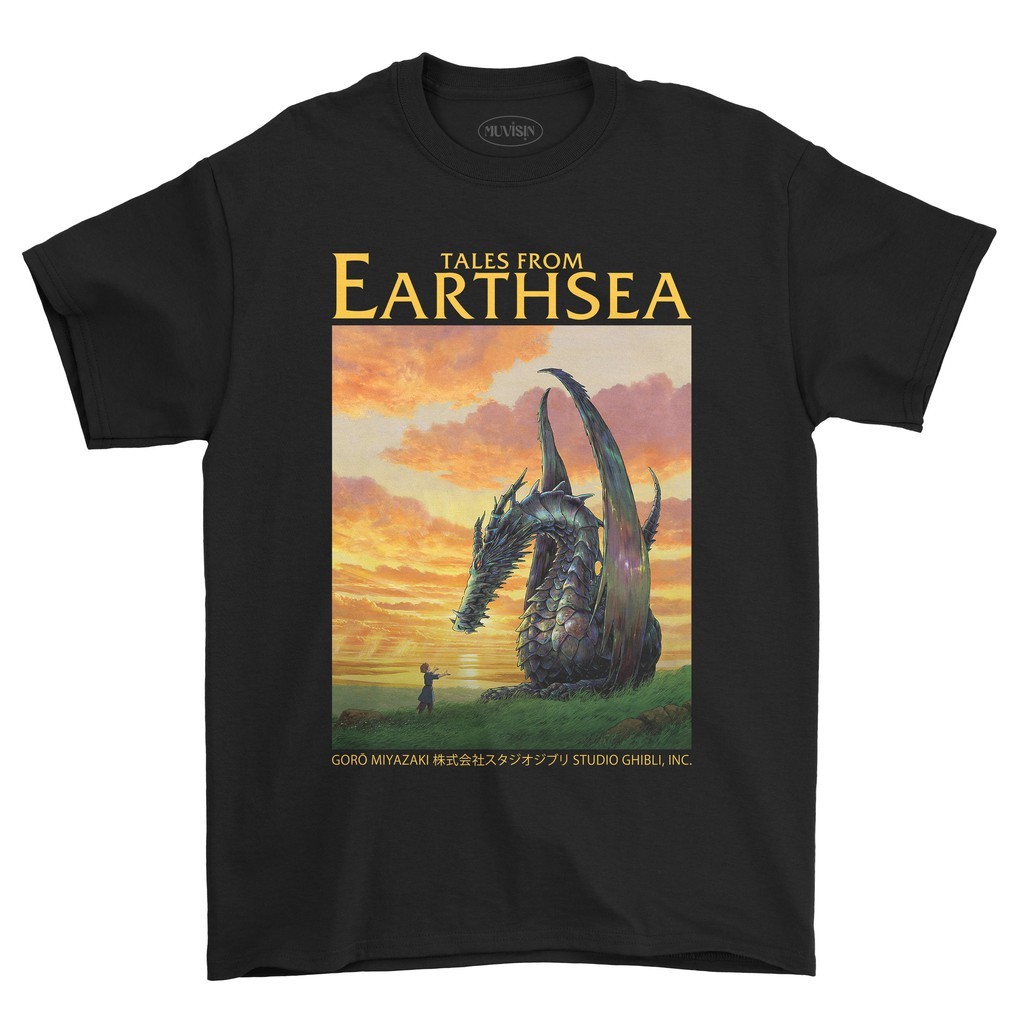 [HOT] KAOS TALES FROM EARTHSEA #01 TSHIRT ANIME STUDIO GHIBLI
