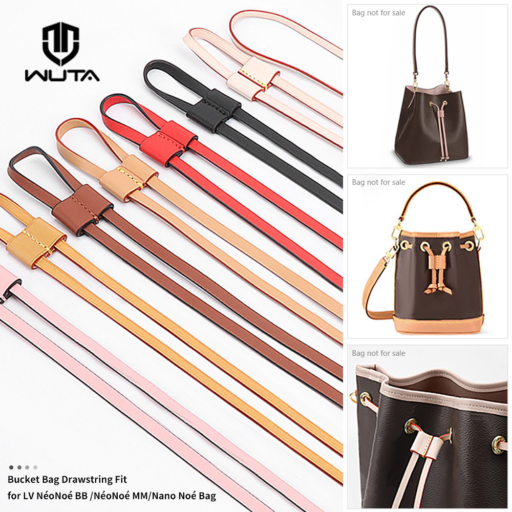 WUTA Bag Straps Drawstring for LV Noe BB nano Petit Bucket Bags Shoulder 100% Genuine Bag Accessorie