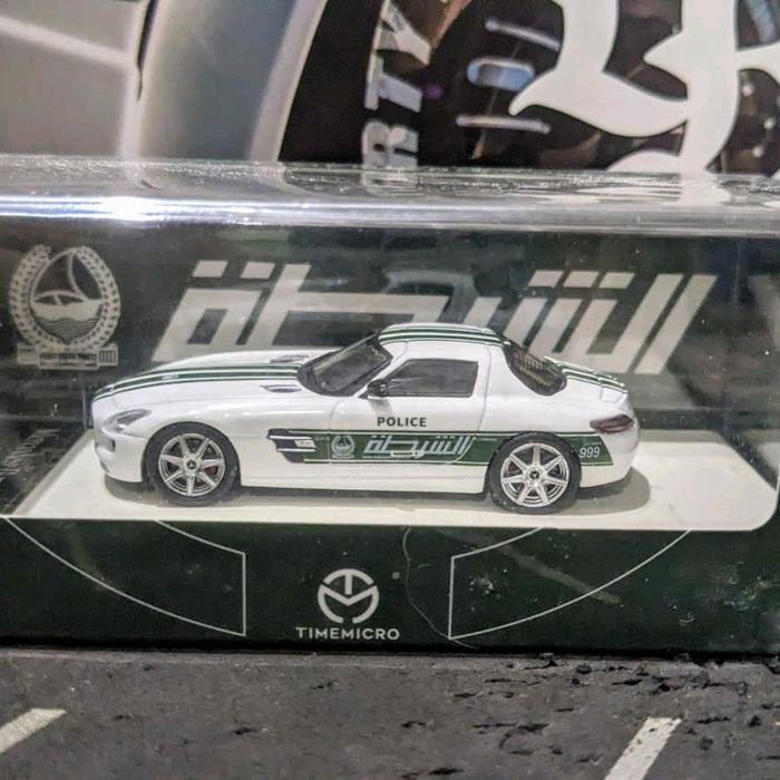 GND48 Diecast Time Micro TimeMicro Mercedes Benz SLS Dubai Police Segel