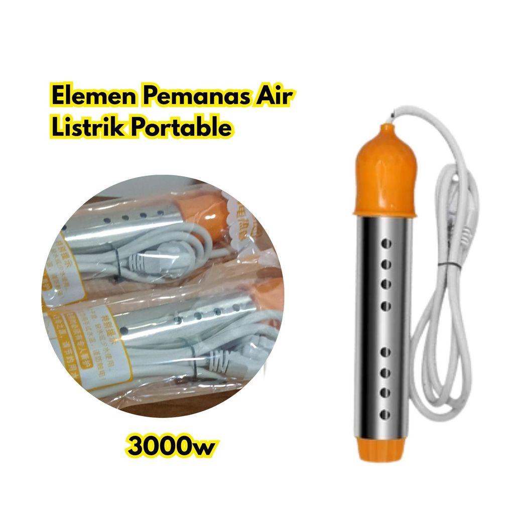 3000w Elemen Pemanas Air Listrik Portable / Electric Water Heater Kamar Portable Mandi 220v BR151