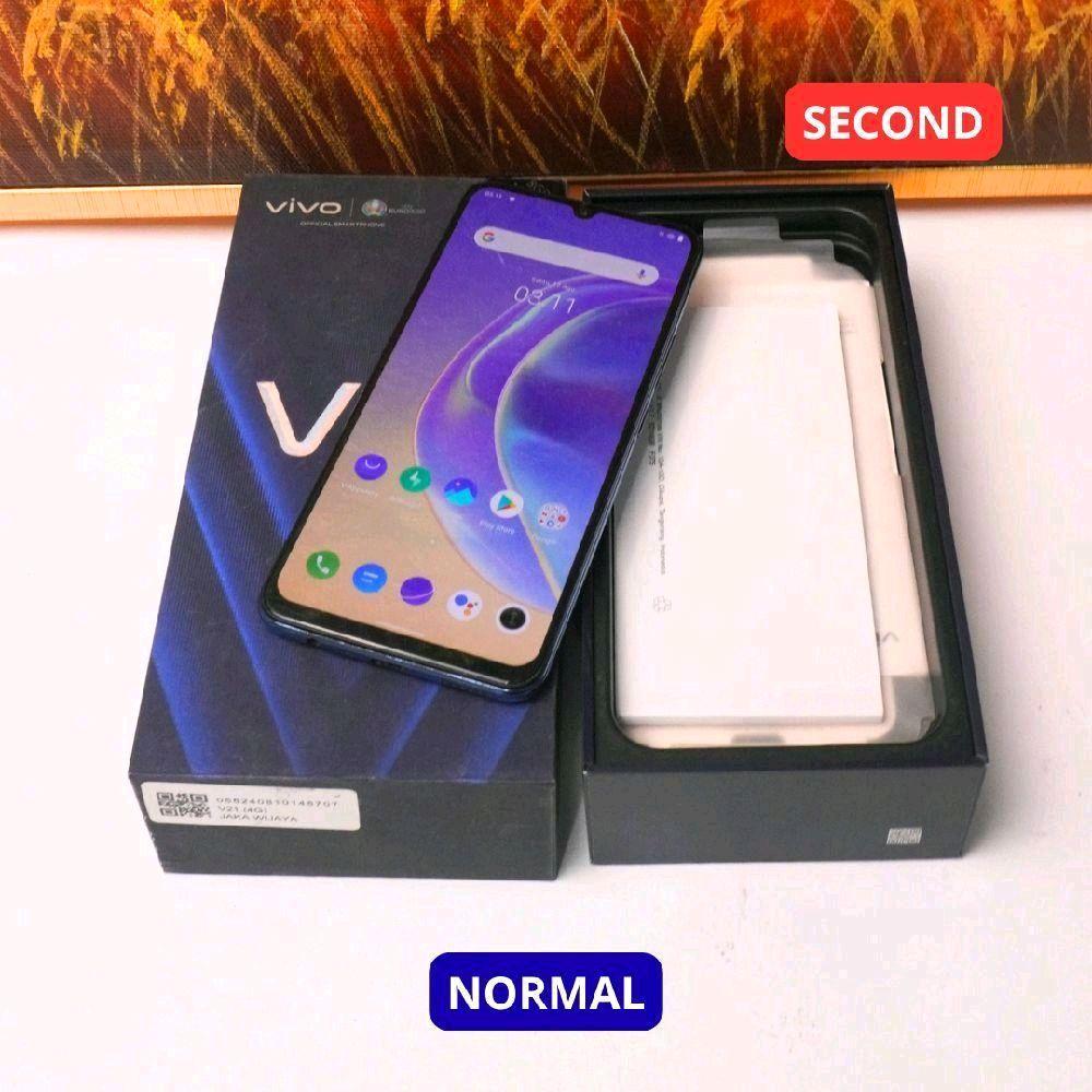 VIVO V21 8/128 GB (5G) HP SECOND ORIGINAL SINAR MUTIARA CELL
