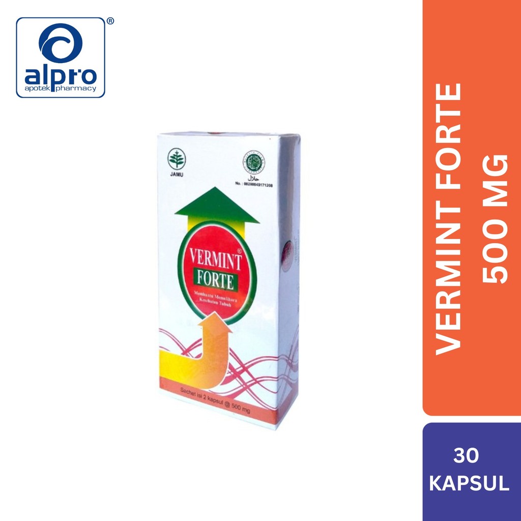 Vermint Forte 30Kapsul @ 500Mg