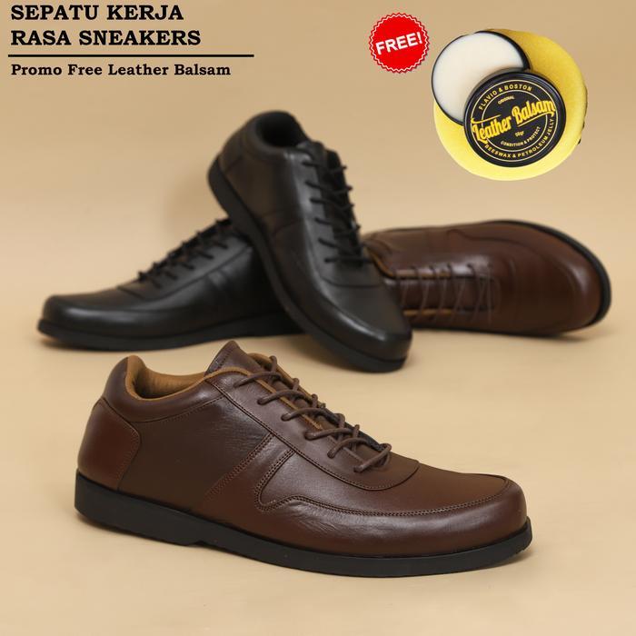 (Style Mall.id) sepatu kerja pria sepatu kantor pria sepatu kulit asli Model halland - 39, B (coklat