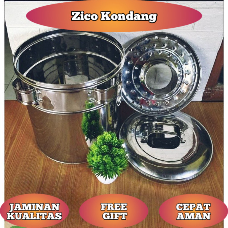 Dandang bakso 30cm stenlis & almunium