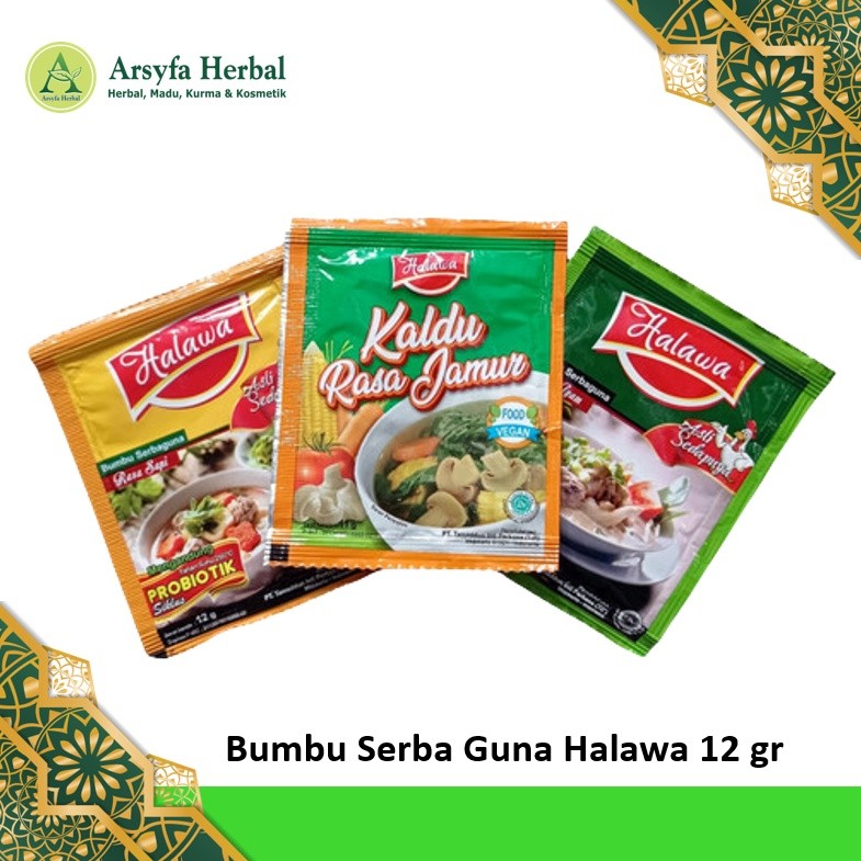 HALAWA - Bumbu Masak Probiotik Rasa Ayam & Rasa Sapi | HALAWA Bumbu Organik Penyedap Rasa (NON MSG)