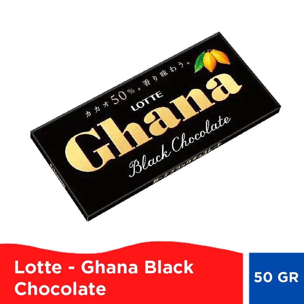 ready Lotte - Ghana Black Chocolate 50 gr