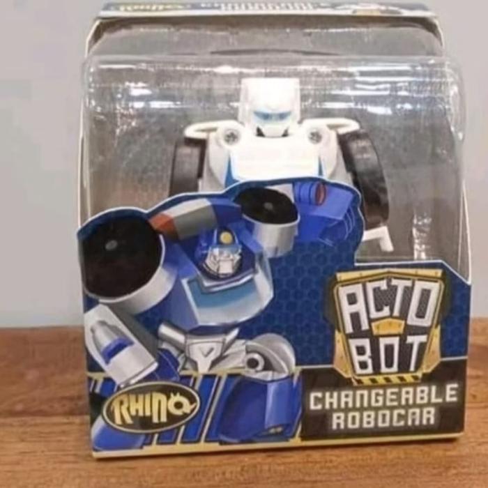 MAINAN MOBIL JADI ROBOT ACTOBOT RHINO CHANGEABLE ROBOCAR