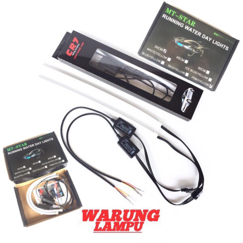 Lampu Alis Running Fleksibel 30Cm Dua Warna Grade A No Bintik