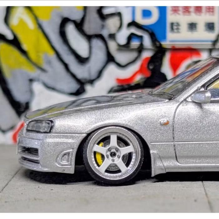 Velg Diecast SSR Professor SP1 9.2mm skala 1:64 Scale Stance Mini Scale - Silver Chrome