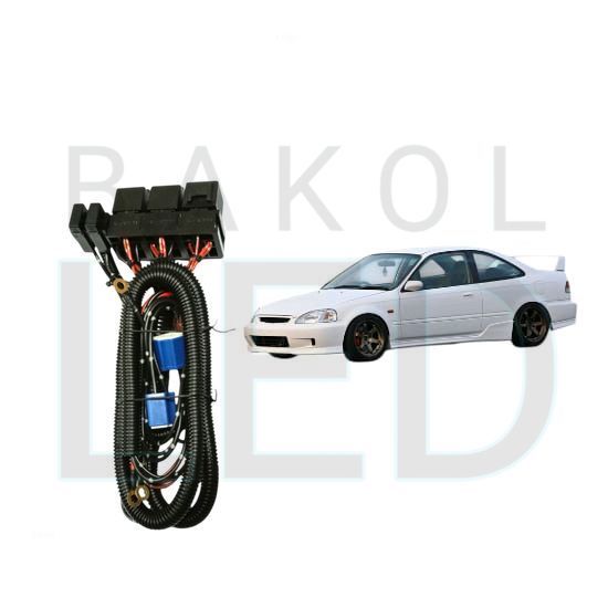 Relay Set Lampu Utama LED H4  Mobil Honda Civic Ferio BL