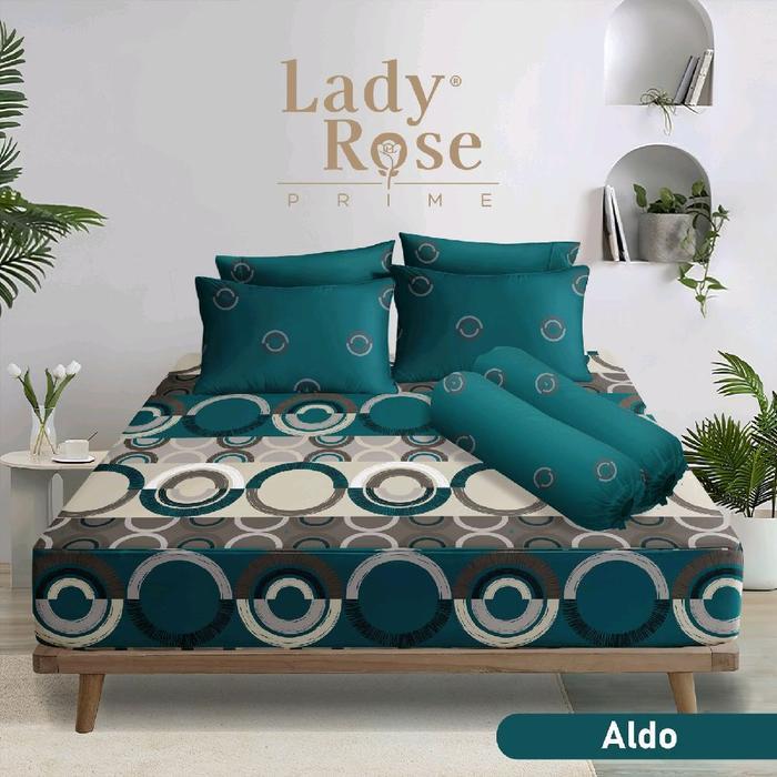 LADY ROSE - Sprei Lady Rose 160x200 & 180x200 T30 New Motif Terbaru & Terlaris - Aldo, 160x200x30 Qu