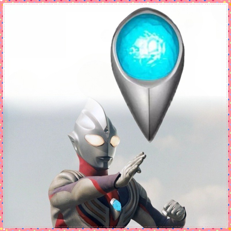 Ultraman Tiga Chest Light Timer Bahan PVC Color Timer Dengan Suara dan Lampu