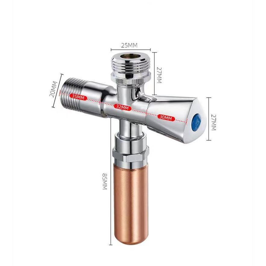 1PC DN15 IN DN20 OUT Water Hammer Eliminator Household Waterabsorbing Water Hammer Triangle Valve Al