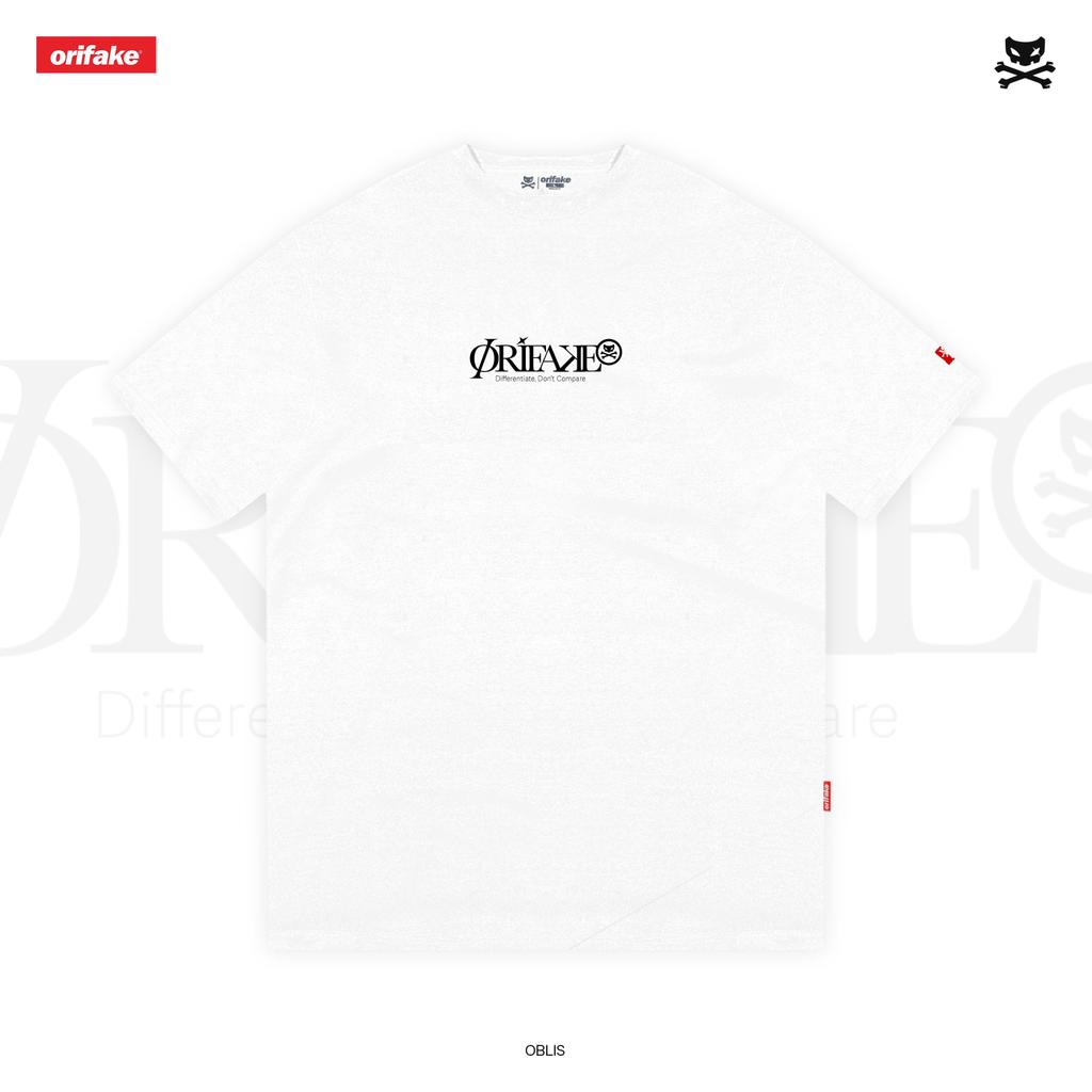 [COD] Orifake - T-Shirt Regular Oblis 200gsm Kaos Pria Original