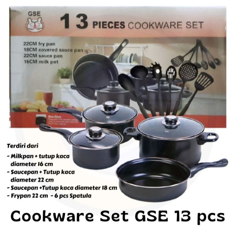 COOKWARE SET GSE 13 PIECES PANCI SET -SERBAGROSIR