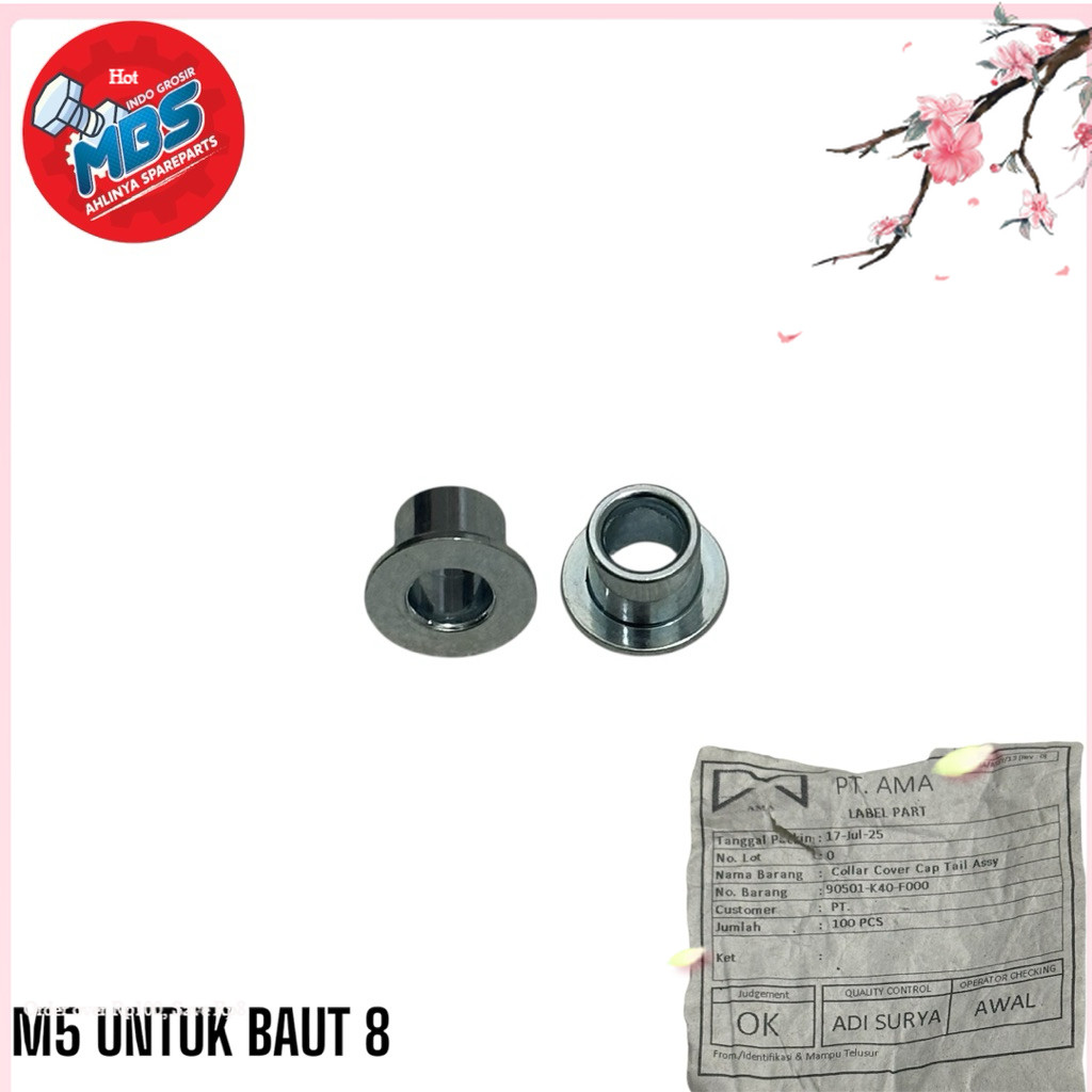 TERLARIS #bosh ring lubang m5 baut 8 ring topi busing bosh universla