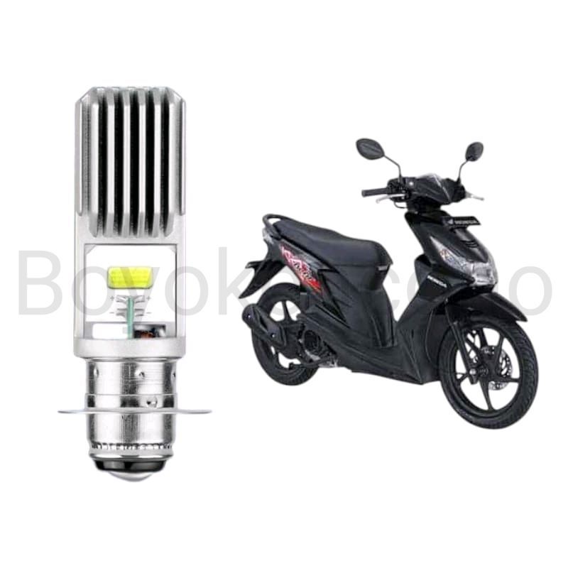 1pcs Lampu depan LED H6 COB motor Honda Beat karbu Byk