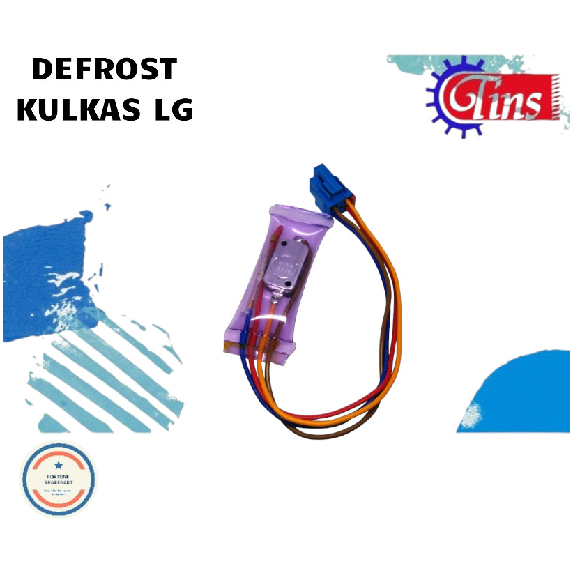 DEFROST BIMETAL LG NO 2 DEFROST BIMETAL 4 KABEL DEFROST KULKAS FUSE SET BIMETAL