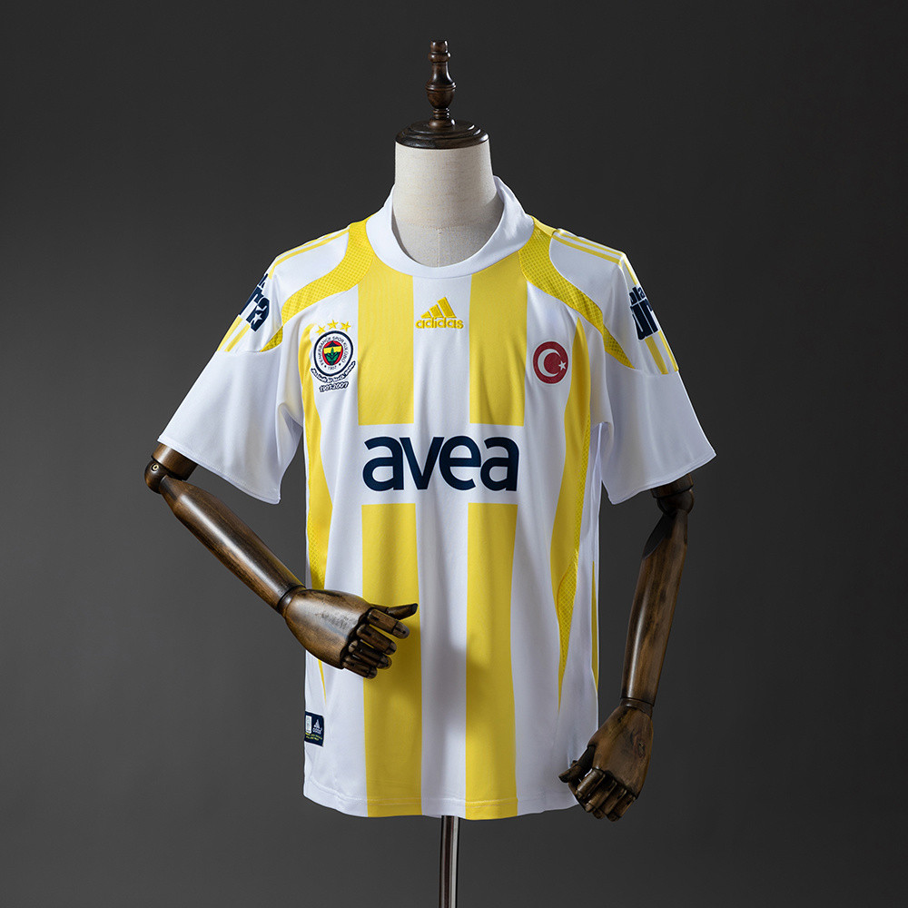 Jersey Fenerbahce 07/08 Away Retro T shirt pria