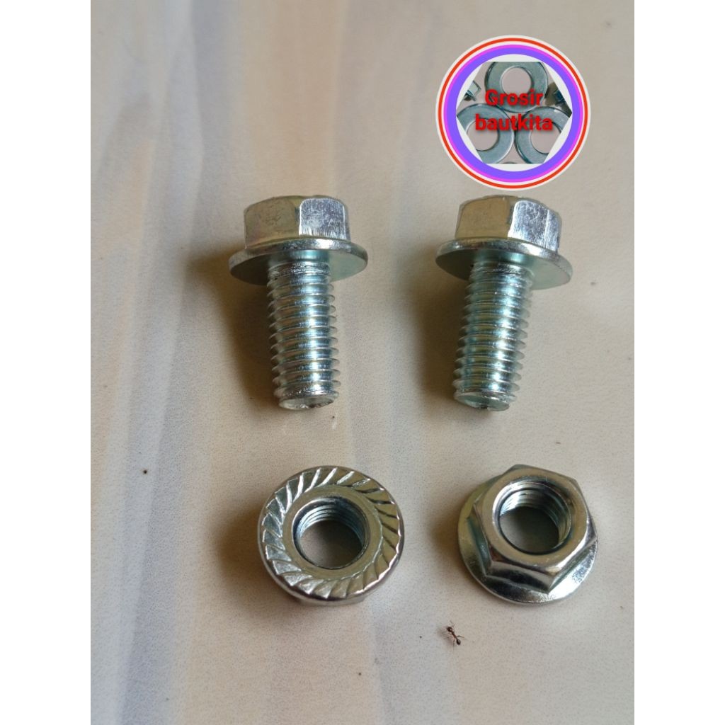 COD BAUT 12,BAUT PANJANG 1,6cm.BAUT POOTSTEP, BAUT PUSHTEP, BAUT PIJAKAN KAKI  BAWAH MOTOR  SUPRA, R