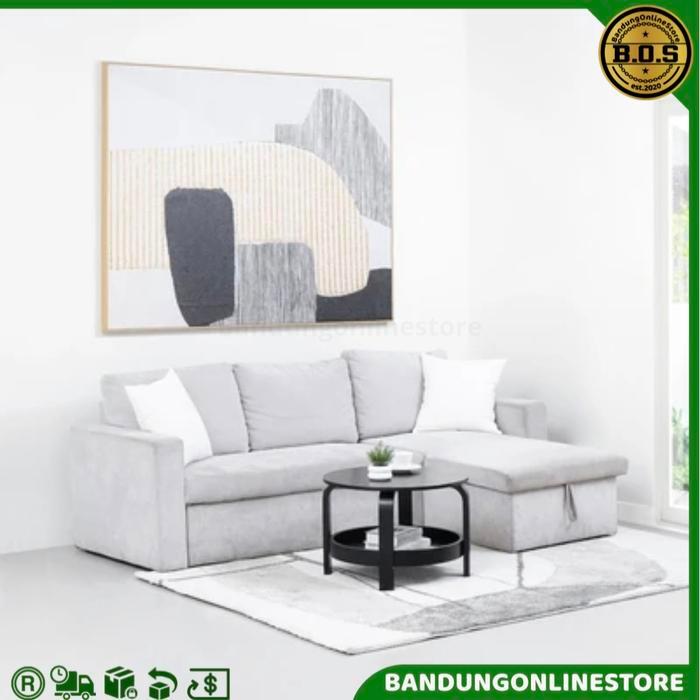Sofa Bed Fabric Abu Informa Sofa Lipat Miniato Sofa Kasur Sleeper Grey Sand