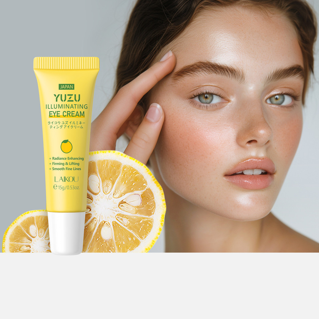 LAIKOU YUZU Eye Cream Anti Dark Circle Eye Bags Whitening  Cream Wrinkle Removal Serum Eyes Firming 