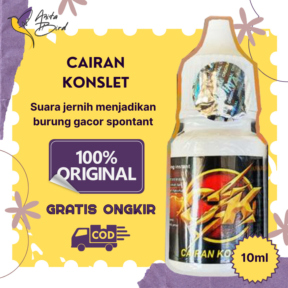 Cairan Konslet 10ml Lovebird Juara Vitamin Burung Lomba Bikin Konslet Panjang, Jeda Rapat, Gacor Mak