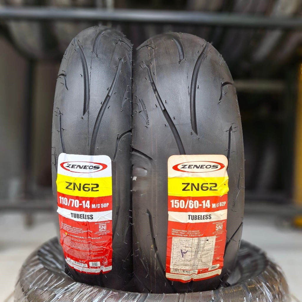 BAN MOTOR ZENEOS ZN62 RING 14 100/80 110/70 140/70 150/60 ZN62 TUBELESS AEROX