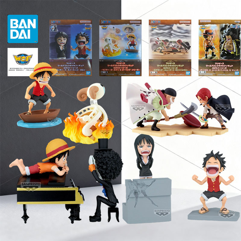 BANDAI ORIGINAL MODEL KIT WCF Scenario  ONE PIECE Sanji  Roronoa Zoro Thousand Sunny statue Anime Fi