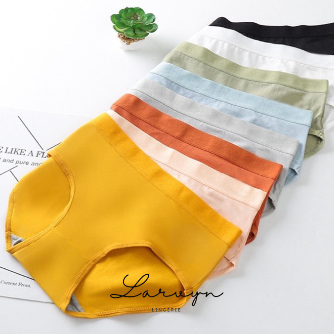 [ LARVYN LINGERIE ] Celana Dalam Wanita Underwear Cewek Polos Lembut CD Sexy Bahan Katun