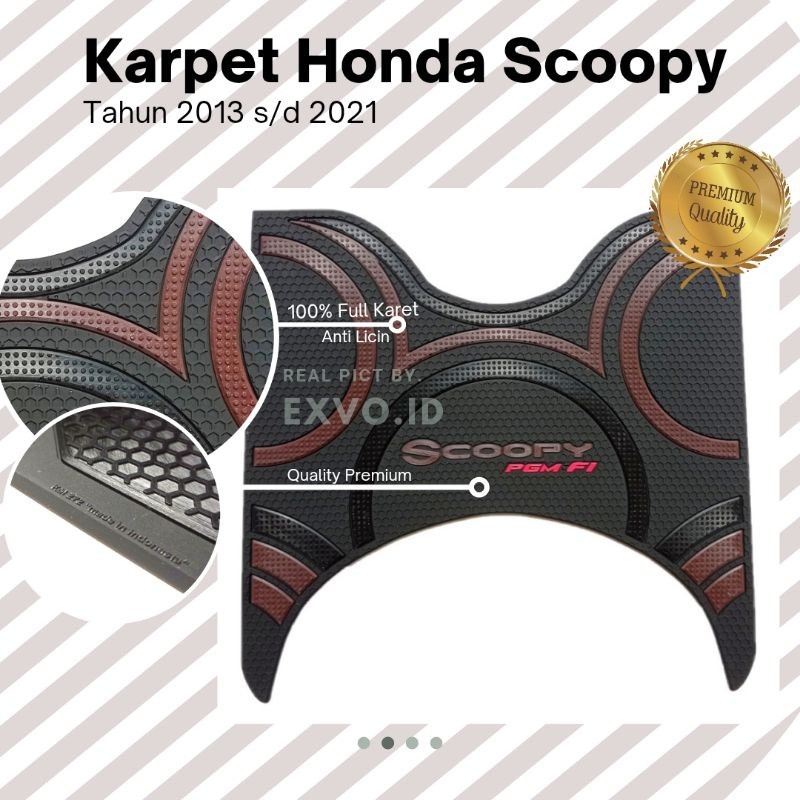 Aksesoris Variasi Motor Scoopy - Karpet Motor Scoopy